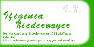 ifigenia niedermayer business card